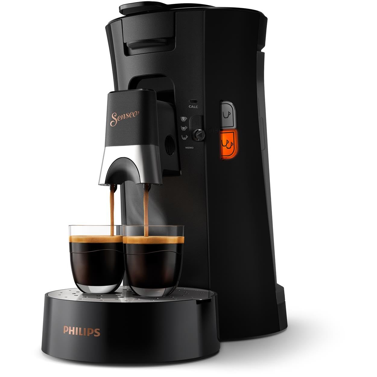 SENSEO - Machine à Café à Dosettes – Intensité Plus, Crema Plus, CSA240/61, Noir