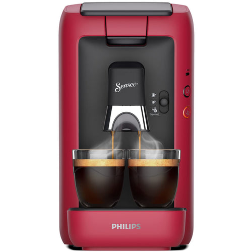 Domestic Appliances Senseo Maestro Machine à Café Dosettes avec Réservoir d'Eau de 1,2 Litre, Rouge, &nbsp;CSA260/91
