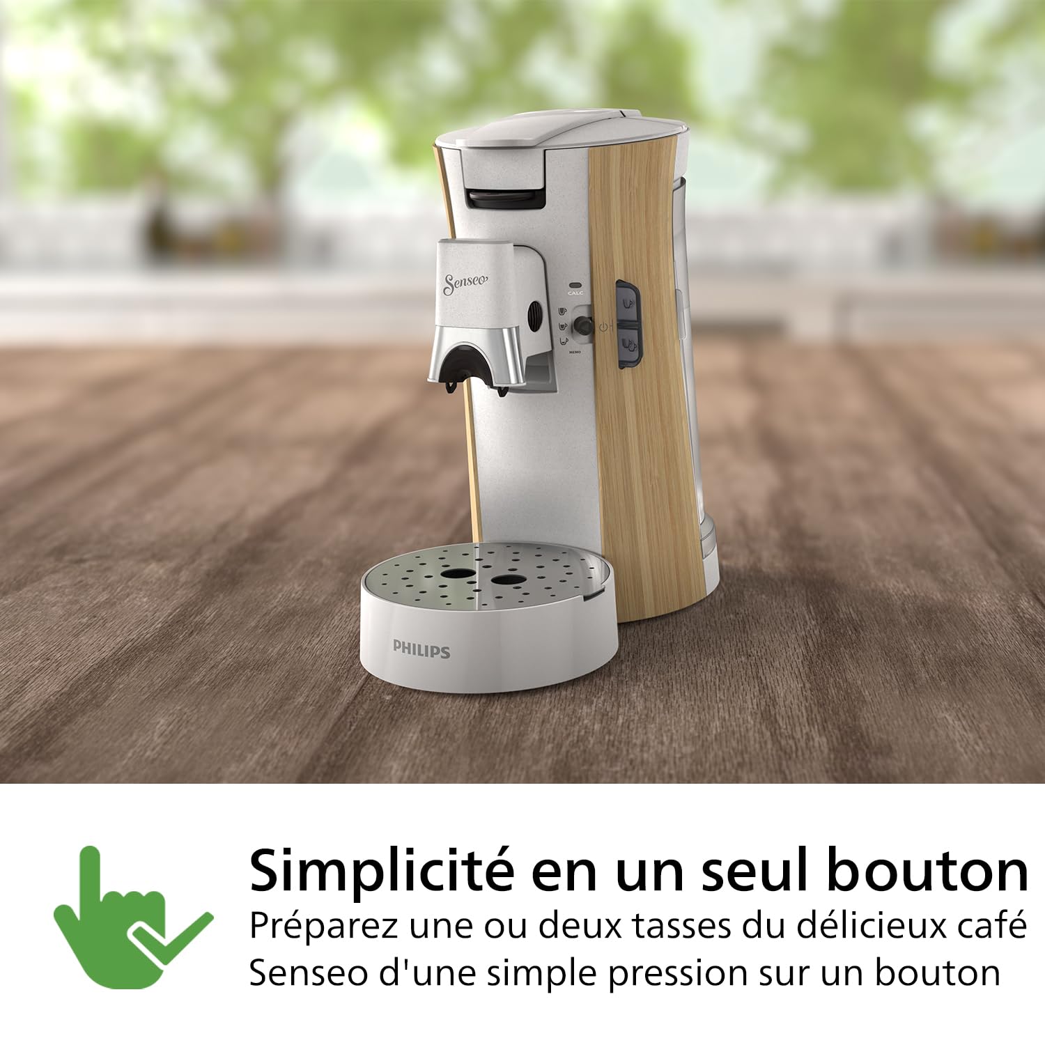 Senseo Select Machine à Café à Dosettes - Intensity Plus, Fonction Mémo, 3 Intensités, Crema Plus, Blanc soie, CSA240/06