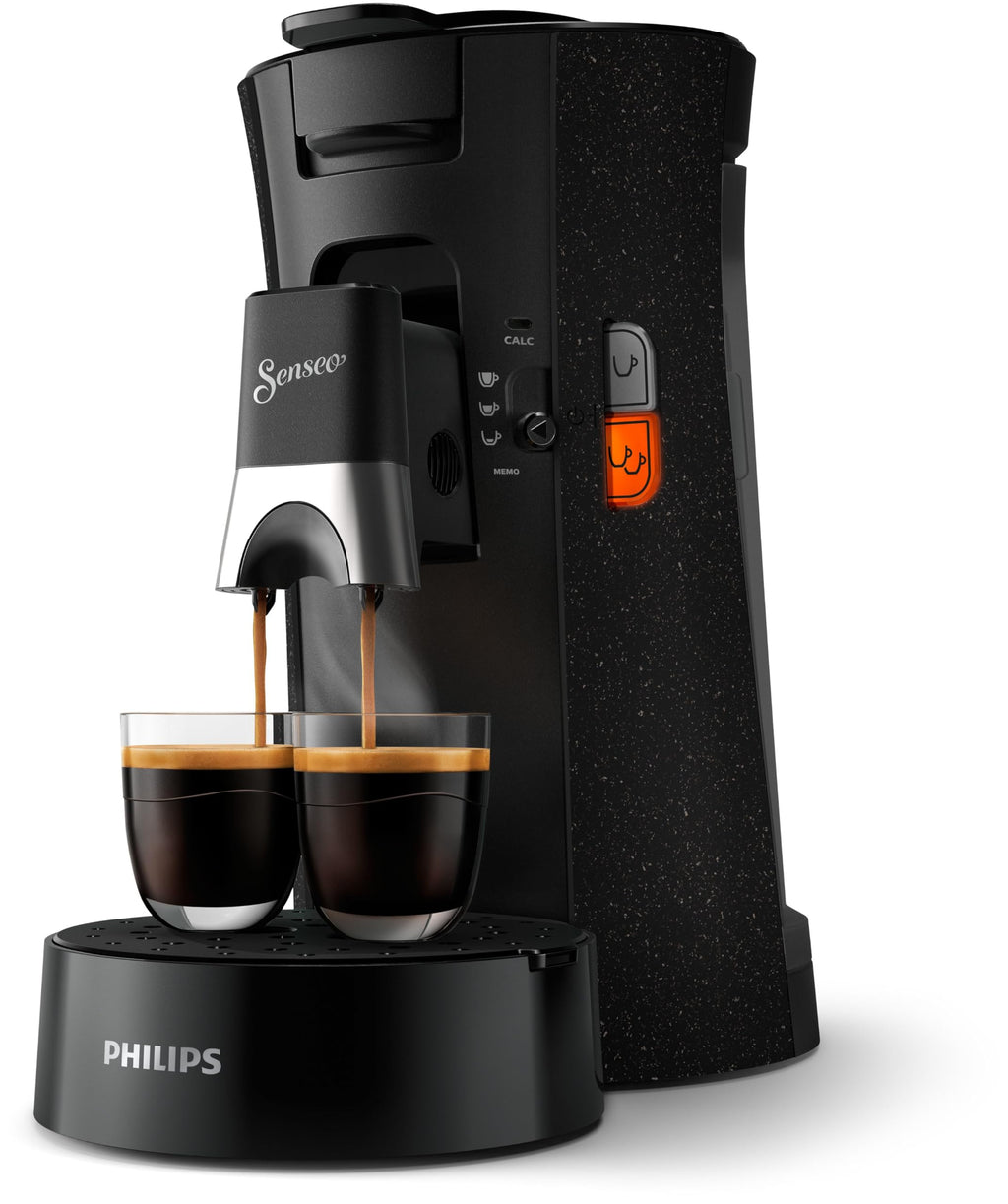 Senseo Select Eco, Machine à Café à Dosettes, Intensity Plus, Crema Plus, Fonction Memo - Noir, CSA240/21