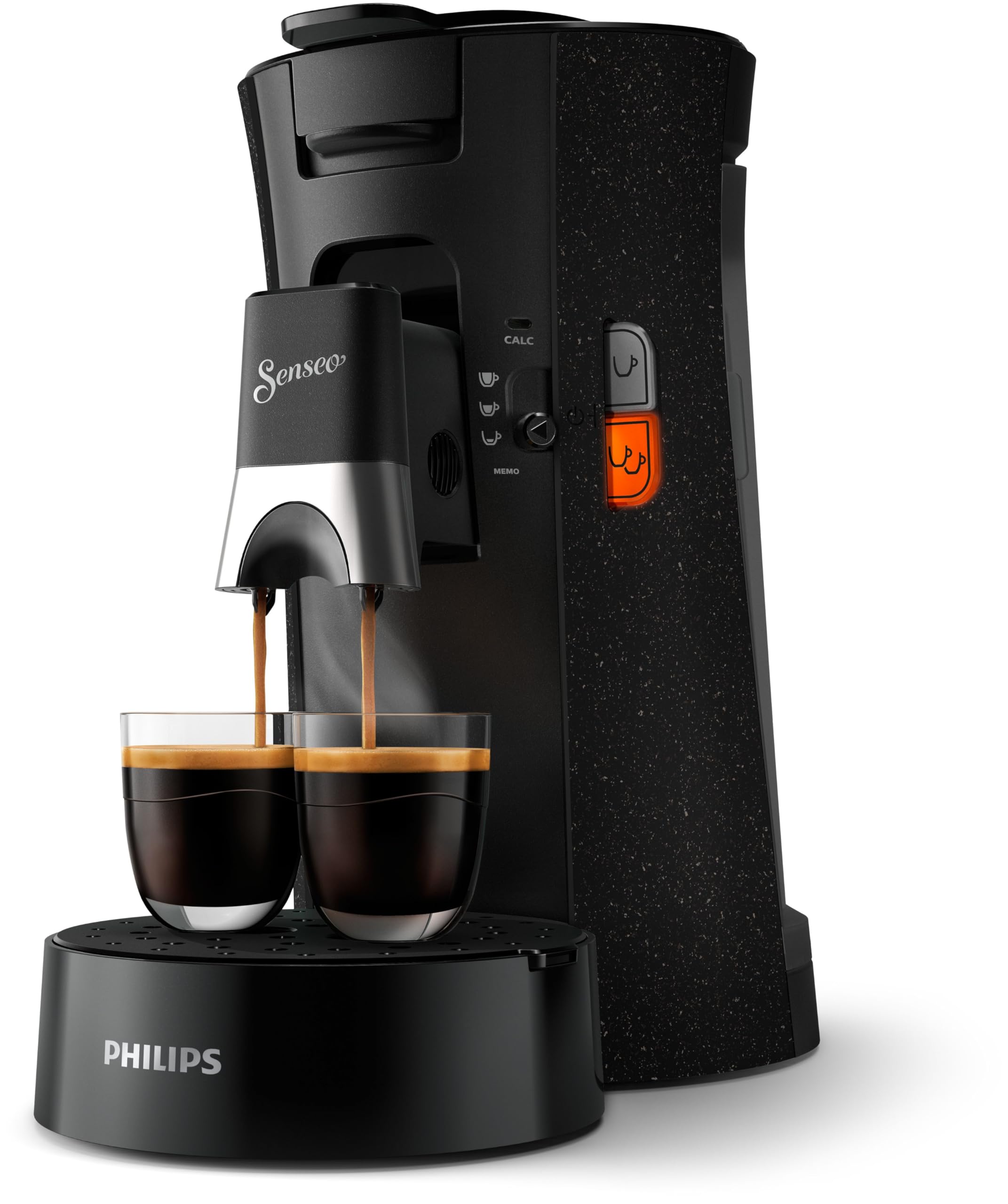 Senseo Select Eco, Machine à Café à Dosettes, Intensity Plus, Crema Plus, Fonction Memo - Noir, CSA240/21