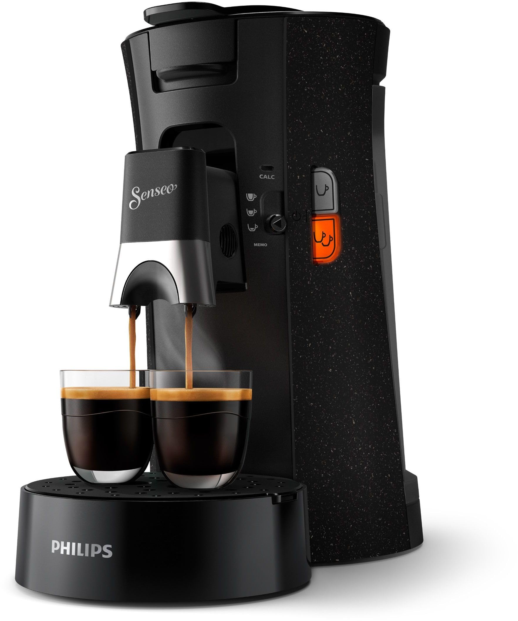 Senseo Select Eco, Machine à Café à Dosettes, Intensity Plus, Crema Plus, Fonction Memo - Noir, CSA240/21
