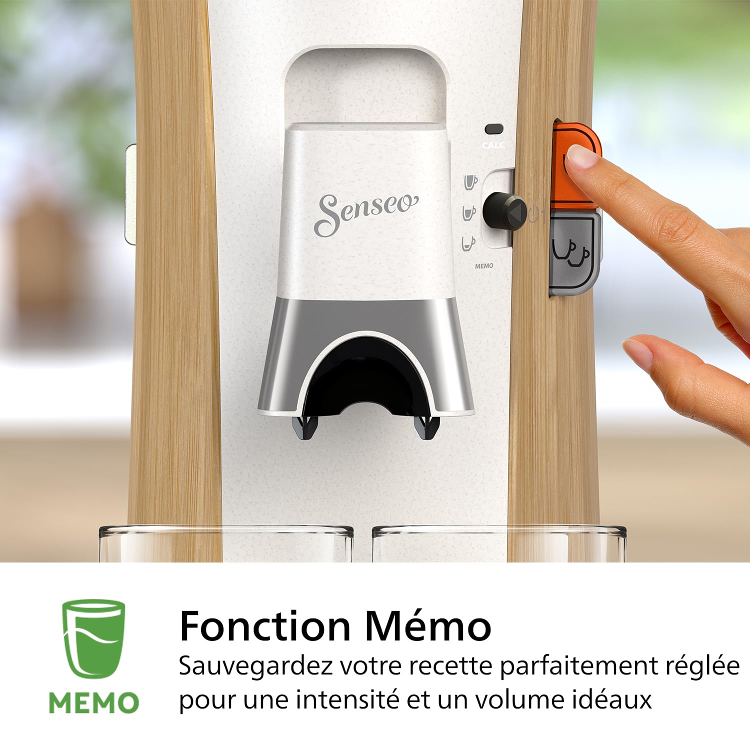 Senseo Select Machine à Café à Dosettes - Intensity Plus, Fonction Mémo, 3 Intensités, Crema Plus, Blanc soie, CSA240/06